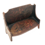 Lovely 19th C. Painted Doll Scale Bench