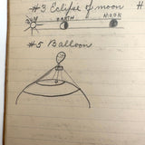 Unmatched Pair of Antique Physiography Notebooks with Many Diagrams (and Useful Info!)