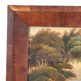 c. Mid 19th Century Hudson River School Oil on Canvas Landscape Fragment, Framed as Found