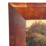 c. Mid 19th Century Hudson River School Oil on Canvas Landscape Fragment, Framed as Found