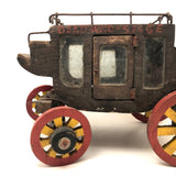 Marvelous Early 20th C Scratch Made Folk Art Historic Deadwood Stage Coach