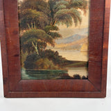 c. Mid 19th Century Hudson River School Oil on Canvas Landscape Fragment, Framed as Found