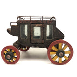 Marvelous Early 20th C Scratch Made Folk Art Historic Deadwood Stage Coach