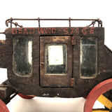 Marvelous Early 20th C Scratch Made Folk Art Historic Deadwood Stage Coach