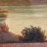 c. Mid 19th Century Hudson River School Oil on Canvas Landscape Fragment, Framed as Found