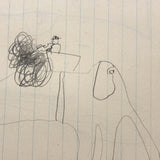 More Excellent Very Naive Kid's Drawings: Elephant, Rider, Explosion; Guns on Reverse