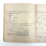 Unmatched Pair of Antique Physiography Notebooks with Many Diagrams (and Useful Info!)