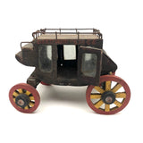 Marvelous Early 20th C Scratch Made Folk Art Historic Deadwood Stage Coach