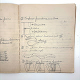 Unmatched Pair of Antique Physiography Notebooks with Many Diagrams (and Useful Info!)