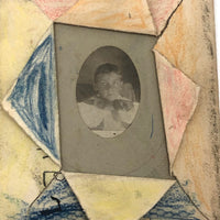 Wonderful Crayoned Envelop Framed Photo Portrait, Buffalo NY