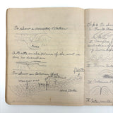 Unmatched Pair of Antique Physiography Notebooks with Many Diagrams (and Useful Info!)