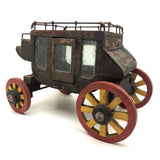 Marvelous Early 20th C Scratch Made Folk Art Historic Deadwood Stage Coach