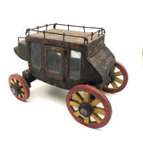 Marvelous Early 20th C Scratch Made Folk Art Historic Deadwood Stage Coach