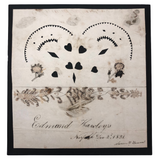 Edmund Hawley's 1831 Cut Paper and Ink Drawn Valentine
