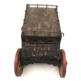 Marvelous Early 20th C Scratch Made Folk Art Historic Deadwood Stage Coach