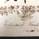 Edmund Hawley's 1831 Cut Paper and Ink Drawn Valentine