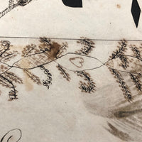 Edmund Hawley's 1831 Cut Paper and Ink Drawn Valentine