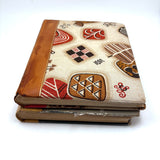 Charming Pair of 1959-1964 European Travel Sketchbooks Loaded with Mounted Colored Pencil Drawings