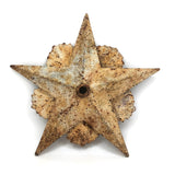 Excellent 19th C. Cast Iron Star in Old White Paint