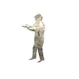 Curious Little Antique Silver Man with Engraved Detail