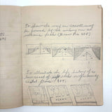 Unmatched Pair of Antique Physiography Notebooks with Many Diagrams (and Useful Info!)
