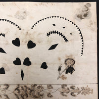 Edmund Hawley's 1831 Cut Paper and Ink Drawn Valentine