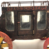 Marvelous Early 20th C Scratch Made Folk Art Historic Deadwood Stage Coach
