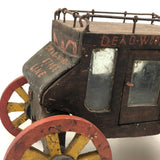 Marvelous Early 20th C Scratch Made Folk Art Historic Deadwood Stage Coach