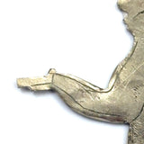 Curious Little Antique Silver Man with Engraved Detail