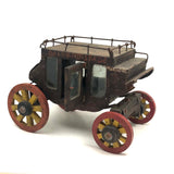 Marvelous Early 20th C Scratch Made Folk Art Historic Deadwood Stage Coach
