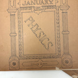 Pair of 1910 Handwritten Physics Notebooks with Wonderful Headers and Excellent Diagrams