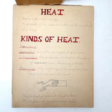 Pair of 1910 Handwritten Physics Notebooks with Wonderful Headers and Excellent Diagrams