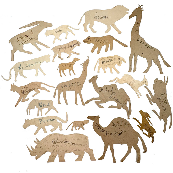One of Two Last Batches of Antique Cut Paper Animals