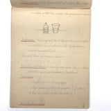 Pair of 1910 Handwritten Physics Notebooks with Wonderful Headers and Excellent Diagrams
