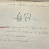 Pair of 1910 Handwritten Physics Notebooks with Wonderful Headers and Excellent Diagrams