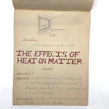 Pair of 1910 Handwritten Physics Notebooks with Wonderful Headers and Excellent Diagrams