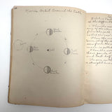 Unmatched Pair of Antique Physiography Notebooks with Many Diagrams (and Useful Info!)