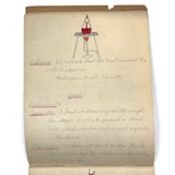 Pair of 1910 Handwritten Physics Notebooks with Wonderful Headers and Excellent Diagrams
