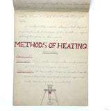 Pair of 1910 Handwritten Physics Notebooks with Wonderful Headers and Excellent Diagrams