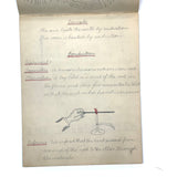 Pair of 1910 Handwritten Physics Notebooks with Wonderful Headers and Excellent Diagrams