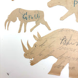 One of Two Last Batches of Antique Cut Paper Animals