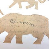 One of Two Last Batches of Antique Cut Paper Animals