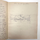 Unmatched Pair of Antique Physiography Notebooks with Many Diagrams (and Useful Info!)