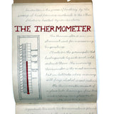 Pair of 1910 Handwritten Physics Notebooks with Wonderful Headers and Excellent Diagrams