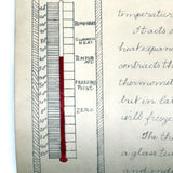 Pair of 1910 Handwritten Physics Notebooks with Wonderful Headers and Excellent Diagrams