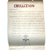Pair of 1910 Handwritten Physics Notebooks with Wonderful Headers and Excellent Diagrams