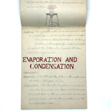 Pair of 1910 Handwritten Physics Notebooks with Wonderful Headers and Excellent Diagrams