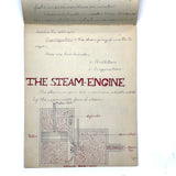 Pair of 1910 Handwritten Physics Notebooks with Wonderful Headers and Excellent Diagrams