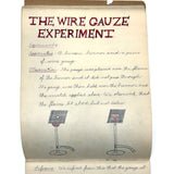 Pair of 1910 Handwritten Physics Notebooks with Wonderful Headers and Excellent Diagrams