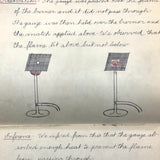 Pair of 1910 Handwritten Physics Notebooks with Wonderful Headers and Excellent Diagrams